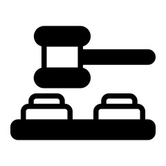 Whack A Mole Glyph Icon