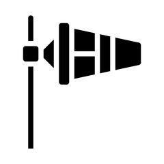 Windsock Solid Icon