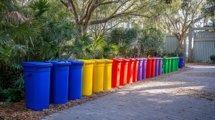 Community Recycling Event in Vibrant Colors
