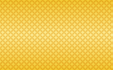 七宝模様の金色グラデーション背景素材