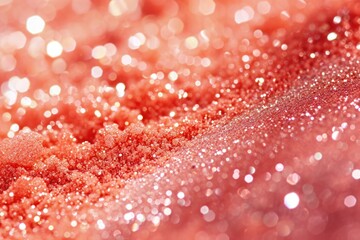 Glistering Coral: Color of the Year 2024 Holiday Background