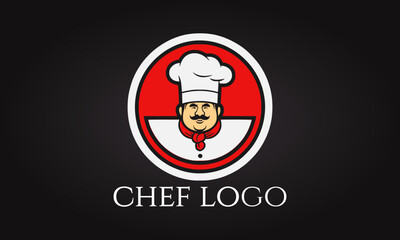 kitchen, chef logo, restaurant, cooking, logo, design, illustration, cook, 