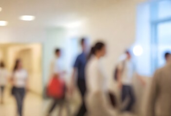 people walking in the mall