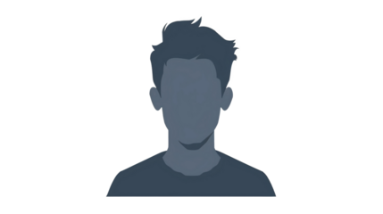 a man with a dark haircut