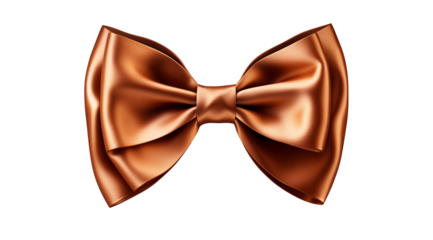 a brown bow tie on a white background