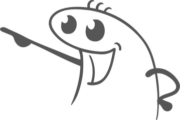 Design of funny puppet indication