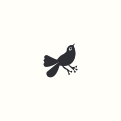Bird silhouette vector art design, silhouette bird icon, bird vector