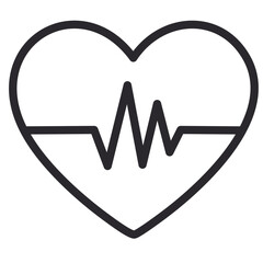 heart and heartbeat symbol