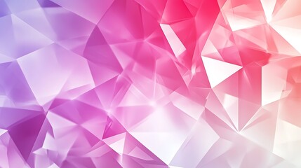 Fototapeta premium Vibrant Abstract Digital Painting: Shimmering Pink and Purple Geometric Forms. AI Generated