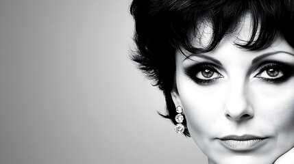 Glamorous Portrait of a Woman in Clean White Style Photography