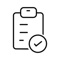 checklist icon, illustration vector template