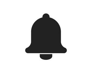 Notification bell icon. Ringing bell for social media reminder, event reminder. icon isolated on white background.