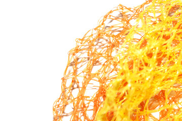 Orange and Yellow Mesh Abstract Wire Netting Background