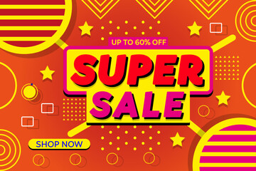 Fototapeta premium 3d text effect super sale editable design