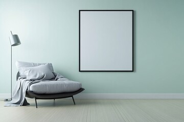 Minimalist Interior Design with Light Green Walls