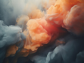 Abstract toned image fragment capturing artistic shapes and colors