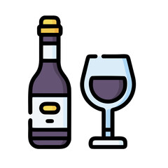 bottle and glass