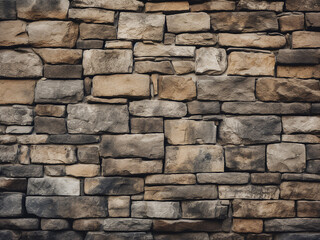 Fototapeta premium Medieval cathedral stone wall texture with weathered and aged surface details