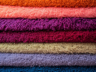 Carpet color samples displayed as background for design ideas