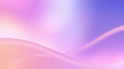 Fototapeta premium Soft abstract background with pastel waves in pink and blue gradient tones 
