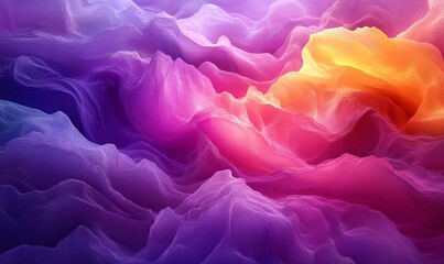 Obraz premium flow in vibrant colors that blend and shift across the space. Generative AI