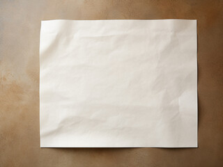 A top view of kitchen paper placed on a table for a clean and simple image