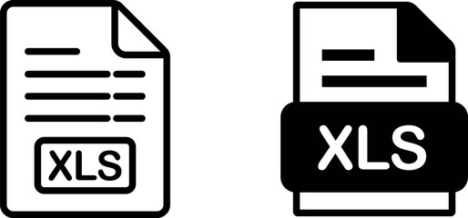 "XLS Document Icon - Modern File Format Representation"