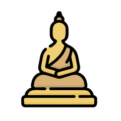 buddha statue silhouette