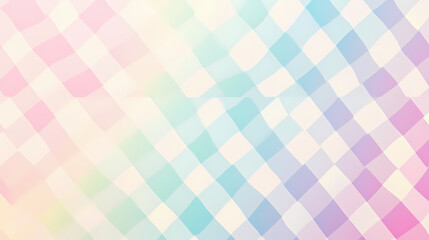 Pastel colorful gradient checker geometric background. light delicate holographic ombre abstract pattern. Ombre. Illustration