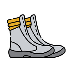 skates isolated on white