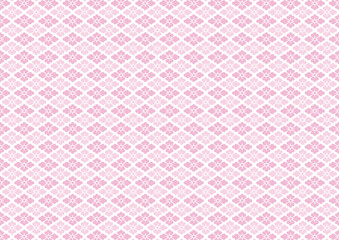 花菱　背景　ピンク　ベクター　和柄　和風