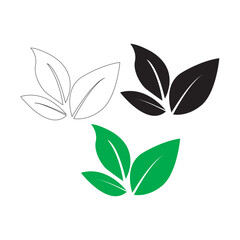 green leaves vector