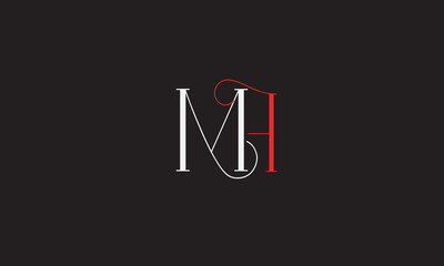 MF, FM , M , F , Abstract Letters Logo Monogram	