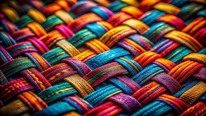 Low Light Texture: Detailed Woven Fabric Pattern