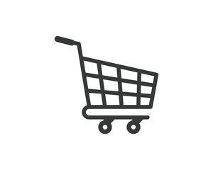 Trolly Icon. Shopping Cart icon isolated, Cart symbol, shopping trolly symbol, clip art trolly design vector,