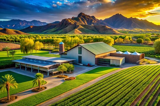 Lush Paradise Valley Farmland: Agricultural Abundance in Arizona's Desert Oasis