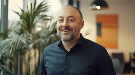 Naklejka premium Casual Leader Presenting New Marketing Strategy