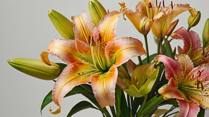 Obraz premium orange lily flower