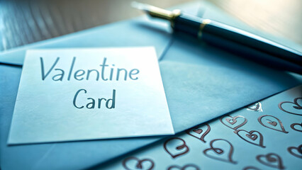 Valentine card messages softly scrawled on pastel paper inked hearts delicate calligraphy notes concept as Writer dips nib forms graceful letters arranges delicate swirls seals heartfelt envelope gent