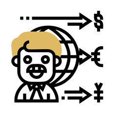 set of cartoon scientist