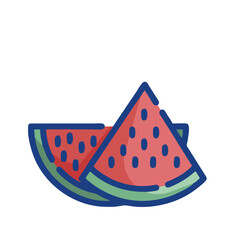 watermelon vector illustration