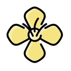 illustration of a fan