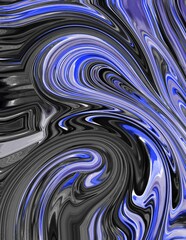 Marble black blue white abstract design