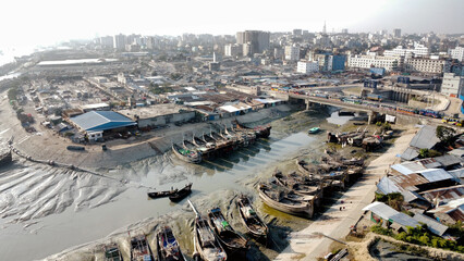 Karnaphuli river is losing its heritage day by day due to encroachment and pollution in chittagong Bangladesh