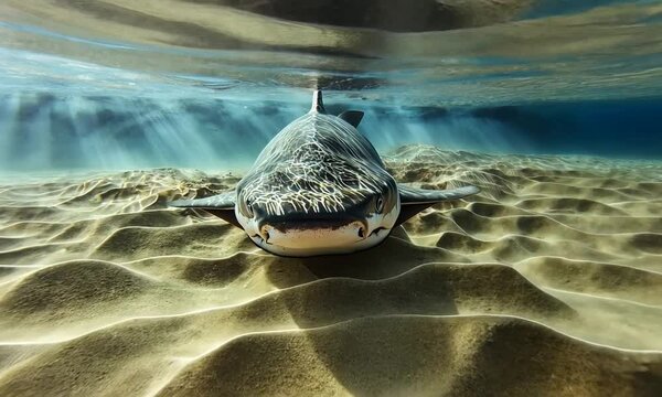 Zebra Shark Underwater Encounter: A Majestic Ocean Predator