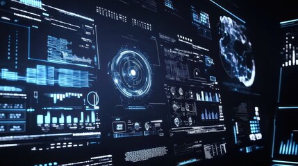 Obraz premium Futuristic Digital Interface