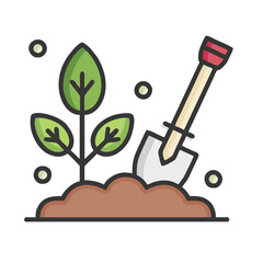 illustration of a tree in a pot