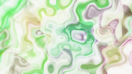 Abstract multicolor liquid wave