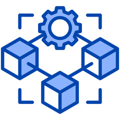 Fototapeta premium Blockchain Icon