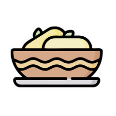 cake on a white background